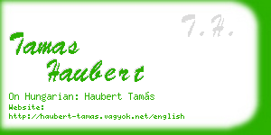 tamas haubert business card